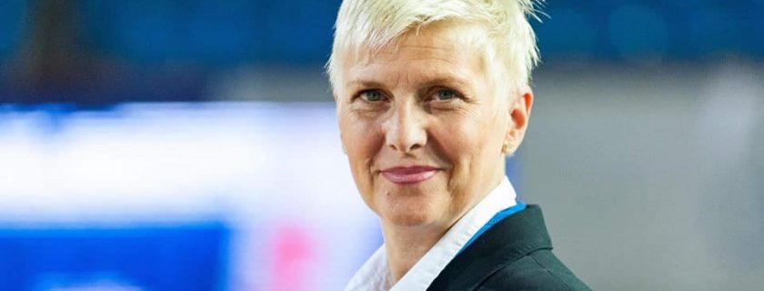 Zorica Mašić kao delegat na utakmici EHF kupa za muškarce